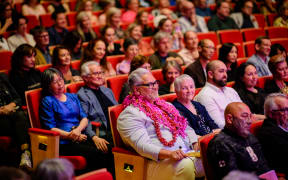 Victor Rodger and his mother Nora at the Arts Foundation Laureate Awards
