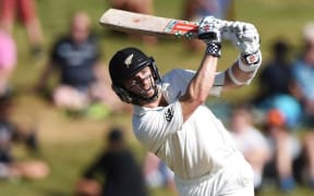 Kane Williamson batting for New Zealand