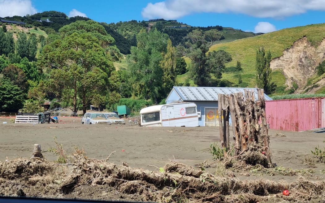 Flood damage in the Esk Valley in Hawke’s Bay.