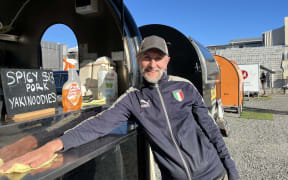 Peter Blaha, owner of food truck DFC Bakery, hopes to stay on at the High St site that was bought by the Marlborough District Council in May.