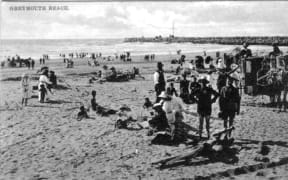 Greymouth's Blaketown beach in 1912, 10 years before the tragedy