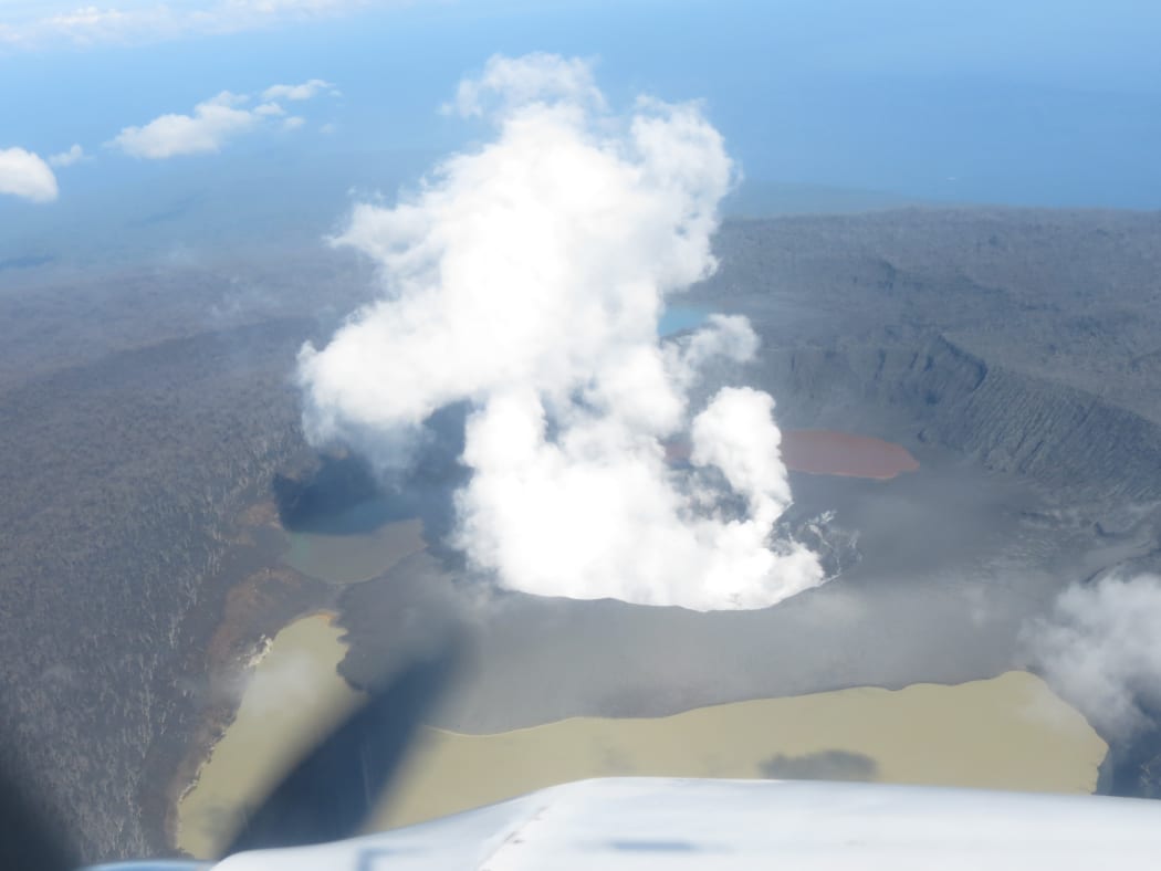 The Ambae volcano