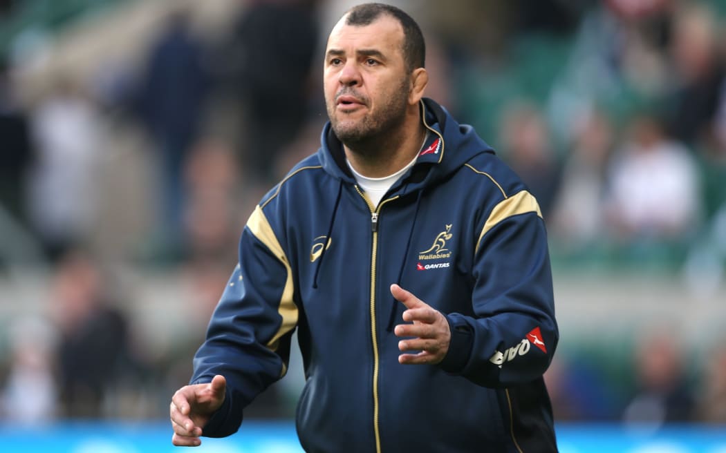 The Wallabies coach Michael Cheika