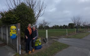 Brent and Shirley Cairns' Kaiapoi home is now surrounded by bare land, after almost all of their neighbours accepted buy out offers from the Government.