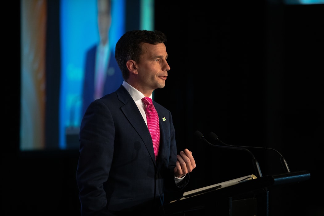 David Seymour speaking at the BusinessNZ Leaders conference