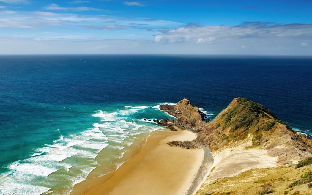 Cape Reinga, northern point of New Zealand.