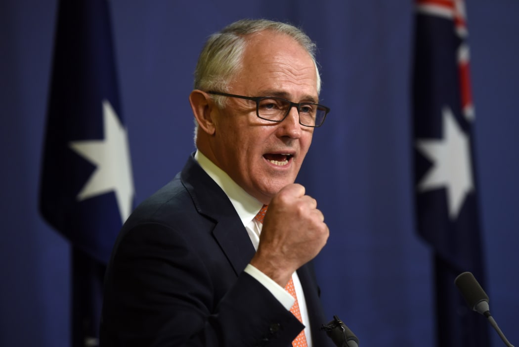 Australia's Prime Minister Malcolm Turnbull declares victory for the ruling conservatives at a press conference in Sydney on July 10, 2016.