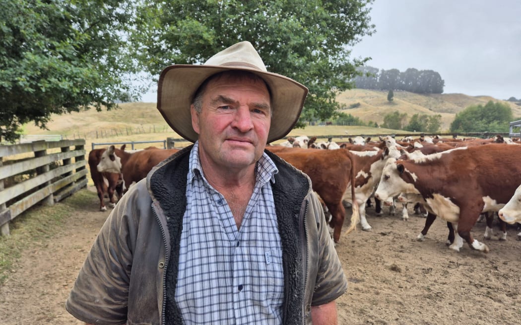 Tihoi farmer Alex Richardson has lived in the area for 33 years and says this is the worst drought since 2008.