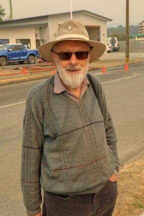 Geoff Clark says the work emergency services are doing to fight the fire is incredible, and they all deserve medals.