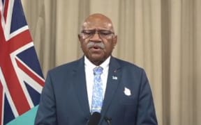 Sitiveni Rabuka delivers a press conference ion Suva on Wednesday. 25 October 2023