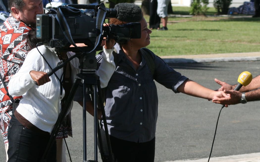 Pacific media in action.