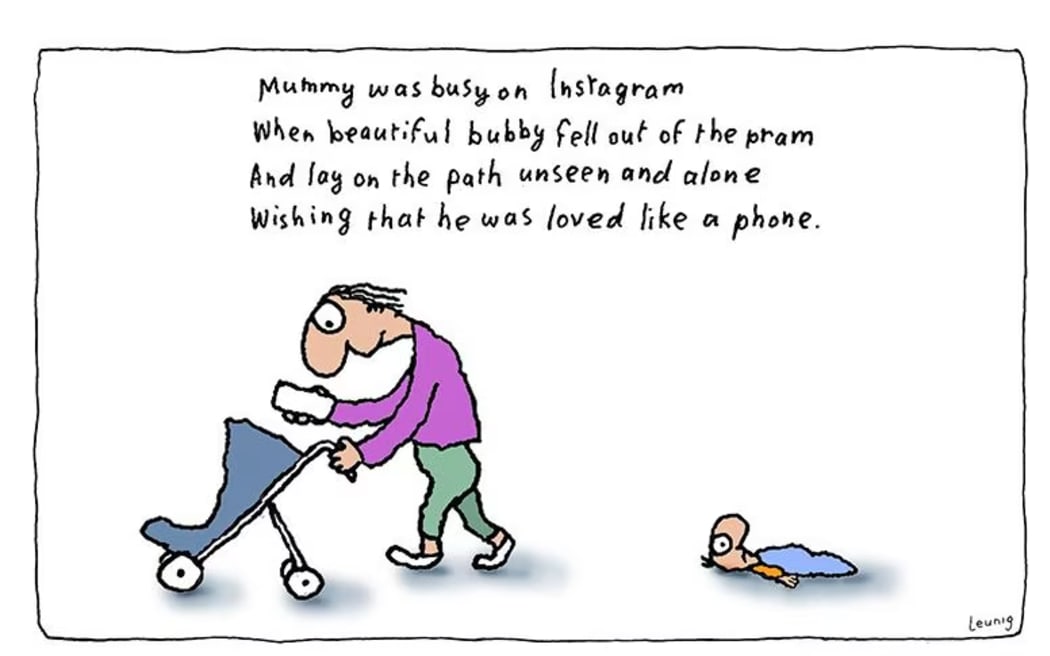 Leunigs 'Mummy Was Busy' cartoon