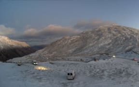 Crown Range Summit on 1 July, captured by MetService.