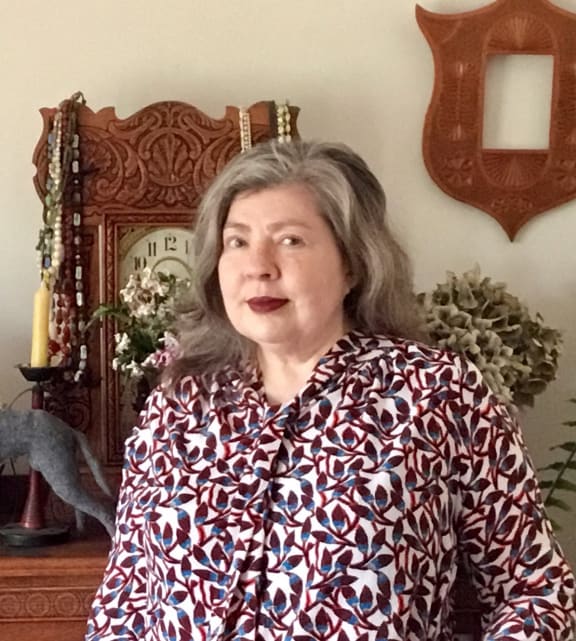 Dress and textile historian Angela Lassig.