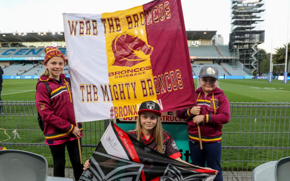 Fans and supporters. Vodafone Warriors v Brisbane Broncos. NRL Rugby League, Central Coast Stadium, Central Coast, NSW, Australia. 4th July 2020. Copyright Photo: David Neilson / www.photosport.nz
