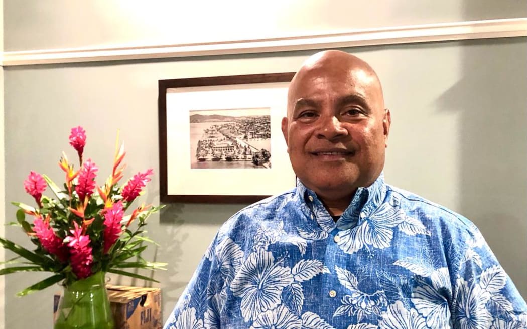 Federated States of Micronesia president David Panuelo at the Pacific Islands Forum Leaders Meeting in Suva, 11 July 2022.