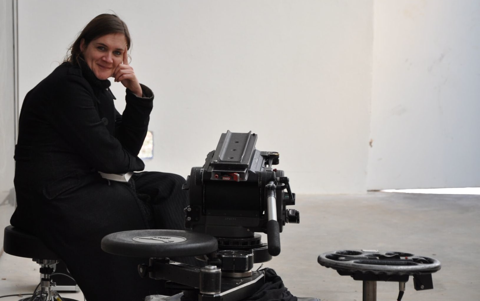Sophie Fiennes on location.