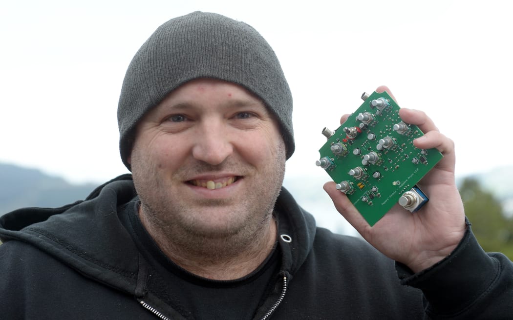 Otago electrician and founder of Pepers' Pedals, Tony Pepers makes and sells guitar pedals.