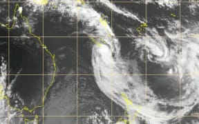 Cyclone Niran, (centre)