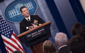 White House physician Rear Admiral Ronny Jackson speaks at the press briefing at the White House in Washington, DC, on January 16, 2018. /