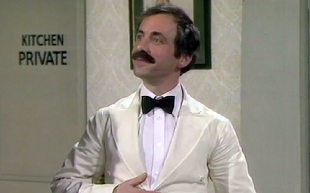 Fawlty Towers star Andrew Sachs as Manuel in the BBC sitcom.