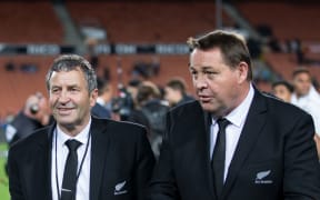 All Blacks coaches Wayne Smith and Steve Hansen.