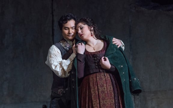 A scene from Il Trovatore at Metropolitan Opera