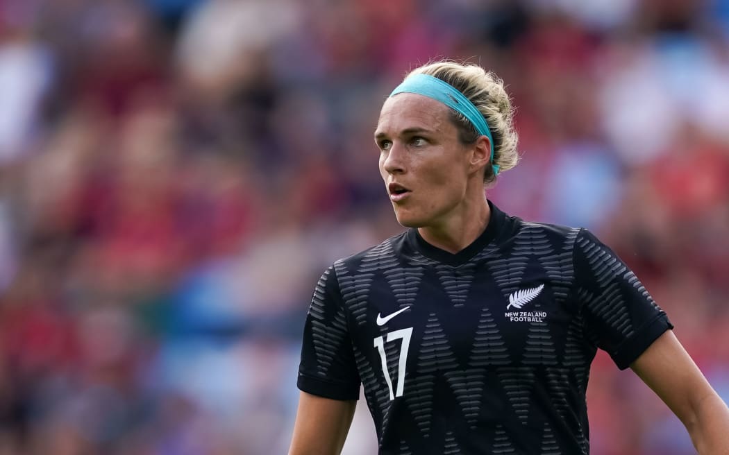 Football Fern Hannah Wilkinson playing against Norway at Ullevaal Stadium, Oslo, on 25 June 2022.