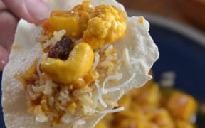 Kumara, Cashew & Cauliflower Curry with Kashmiri Rice