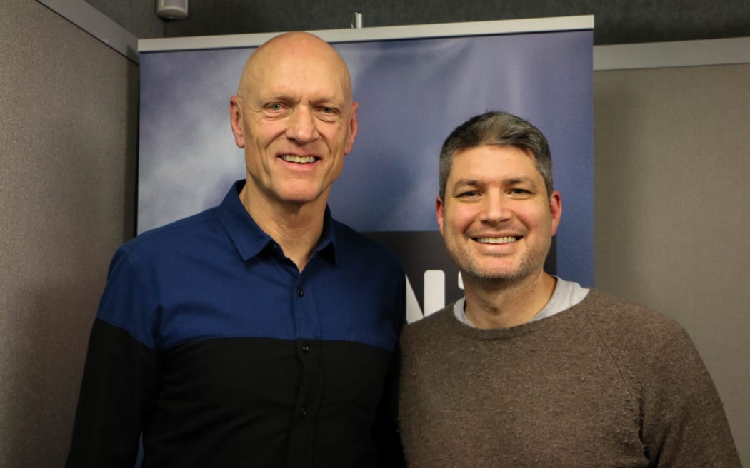 Peter Garrett and Jesse Mulligan
