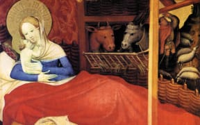 Birth of Christ, painting by Conrad von Soest, 1404