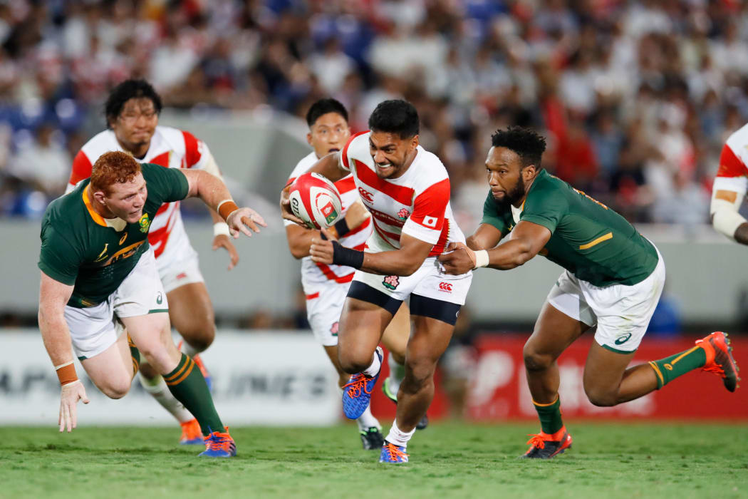 Timothy Lafaele and Japan could meet the Springboks in the quarter finals.