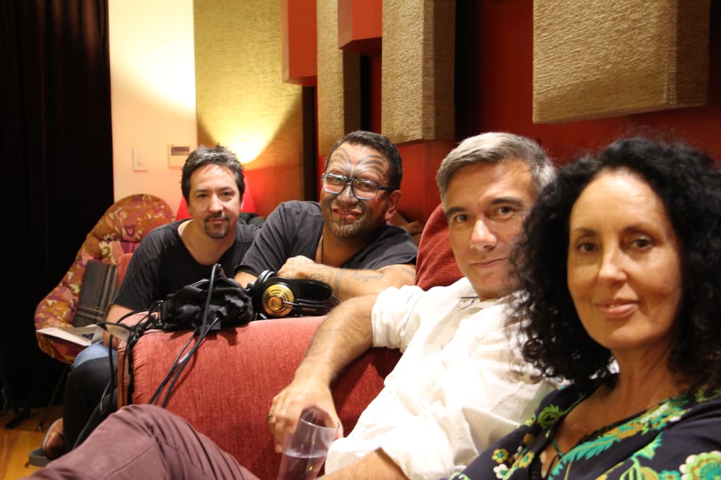L-R Jon Toogood,Rob Ruha, Warren Maxwell, Moana Maniapoto