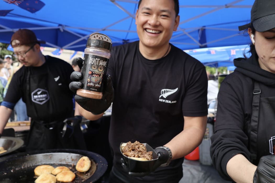 Anthony Hoy Fong was a chef for the re-opening of the Metropolitan Museum Oceania Galleries in New York.