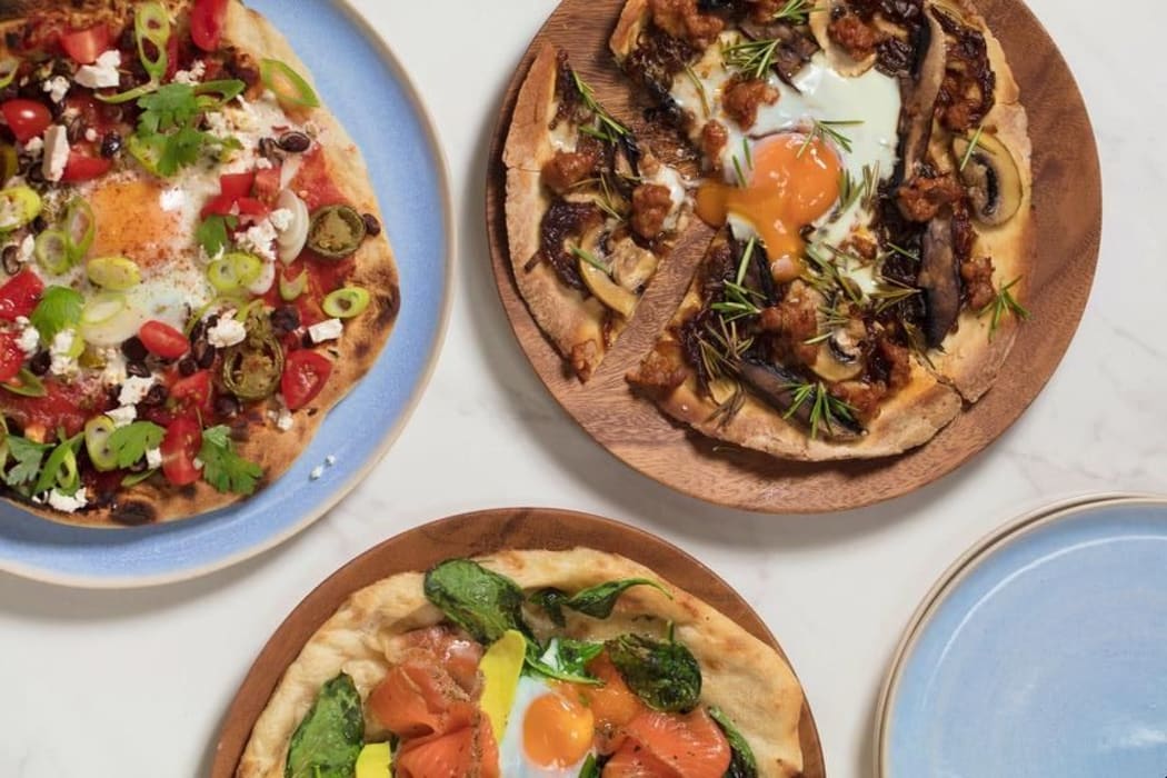 Brunch pizzas