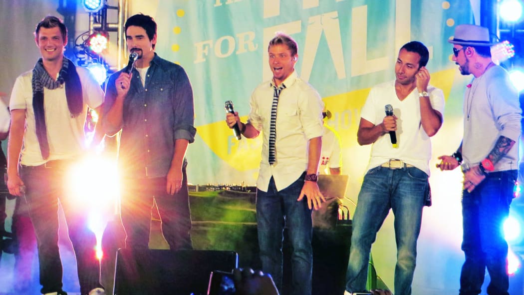 The Backstreet Boys performing live