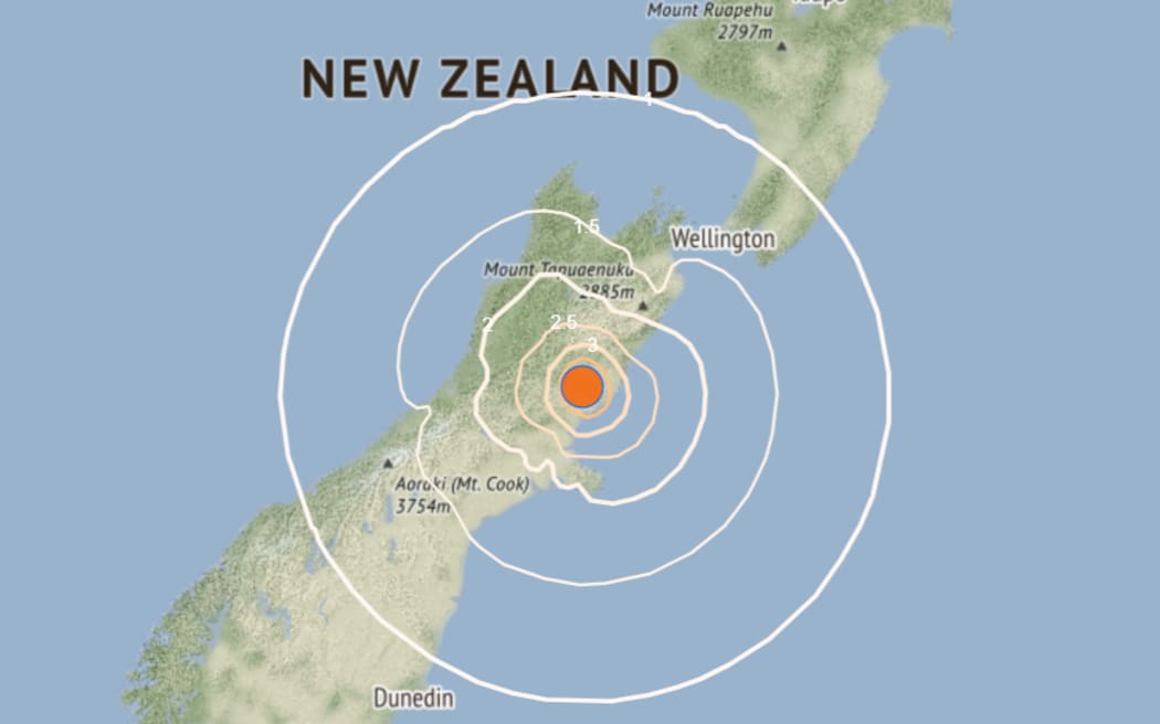 A 4.4 magnitude earthquake hit 5km south of Culverden on the morning of 9 December, 2023.
