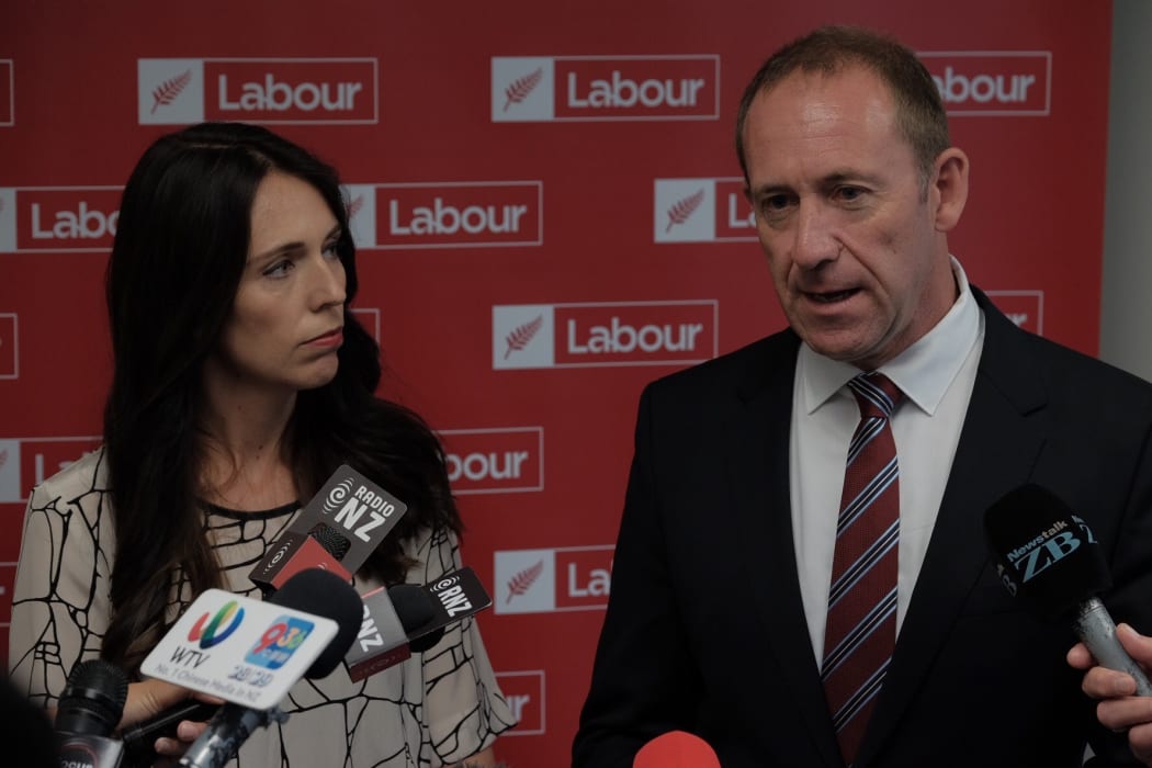 Jacinda Ardern and Andrew Little