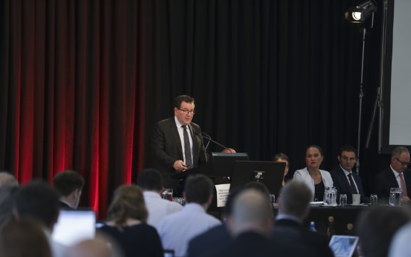 Grant Robertson, Minister of Finance opens the book after the election. Half Year Economic and Fiscal Update 2017.