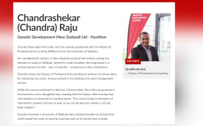 Chandra Raju is a University of Waikato success story.