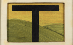 A painting titled 'Truth from the King Country: Load bearing structures' sold for more than $31,000 at a British auction house after it was identified as a possible Colin McCahon.