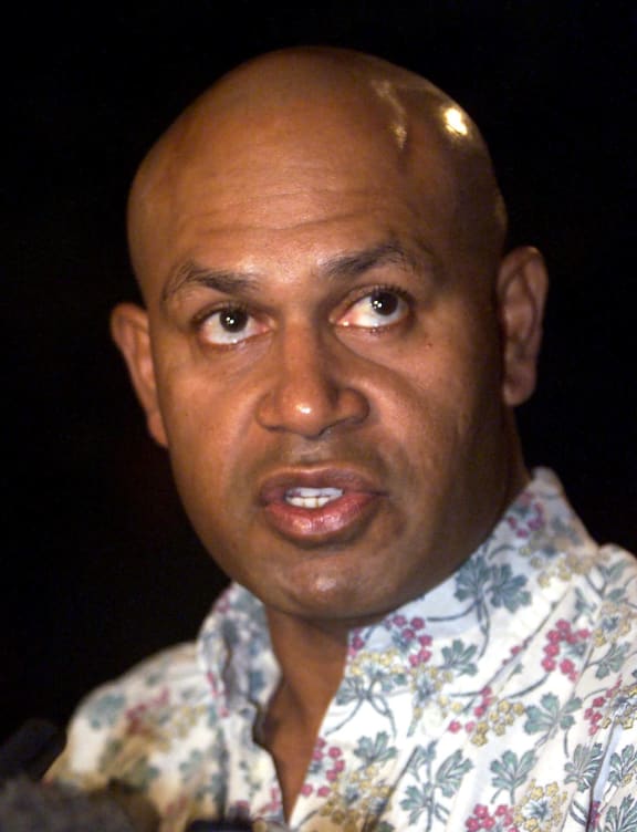 Coup leader George Speight denies that he is cornered at Parliament House in Suva 06 June 2000 where he is holding former prime minister Mahendra Pal Chaudhry's government hostage .  Fijian strongman Commodore Voreqe (Frank) Bainimarama has issued an ultimatum to George Speight's rebels to free the hostages and lay down their weapons or face the consequences.  (ELECTRONIC IMAGE)  AFP PHOTO/Torsten BLACKWOOD (Photo by TORSTEN BLACKWOOD / AFP)