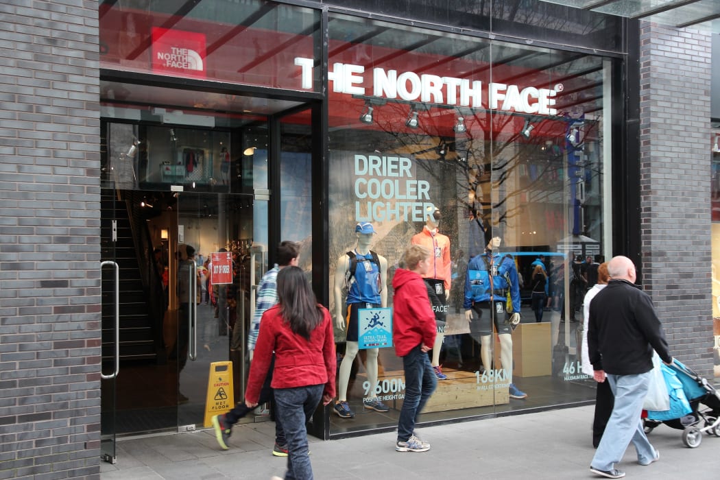 Outdoor products company The North Face store in Liverpool, UK.