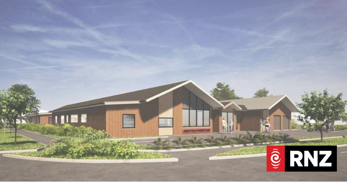 An architect’s image of the proposed Napier Abbeyfield House in the site context