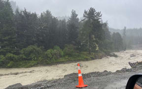 Flooding from Cyclone Gabrielle, between Tokomaru Bay and Ruatoria, on Monday 13 February.