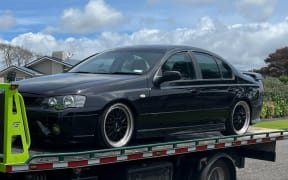 One of the vehicles that was seized by police.