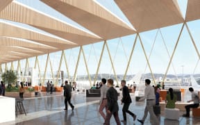 Artist impression of Wellington Airport upgrade.