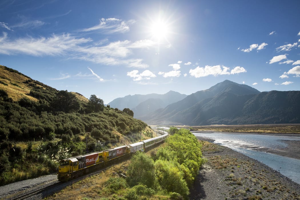 Train on bend