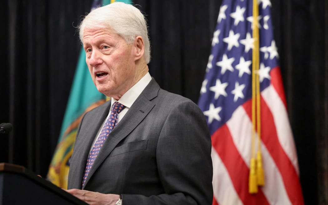WASHINGTON, DC - NOVEMBER 21: Former U.S. President Bill Clinton speaks at an event celebrating the Community Development Financial Institutions FUND (CDFI) at the U.S. Treasury Department on November 21, 2024 in Washington, DC. The U.S. Treasury Department held the event to celebrate the 30th anniversary of CDFI. The CDFI was established during Clinton’s presidency to initiate assistance for financial institutions that supported underserved customers and communities.   Anna Moneymaker/Getty Images/AFP (Photo by Anna Moneymaker / GETTY IMAGES NORTH AMERICA / Getty Images via AFP)