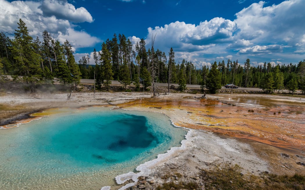 One of the thousands of hot pools at Yellowstone Park.